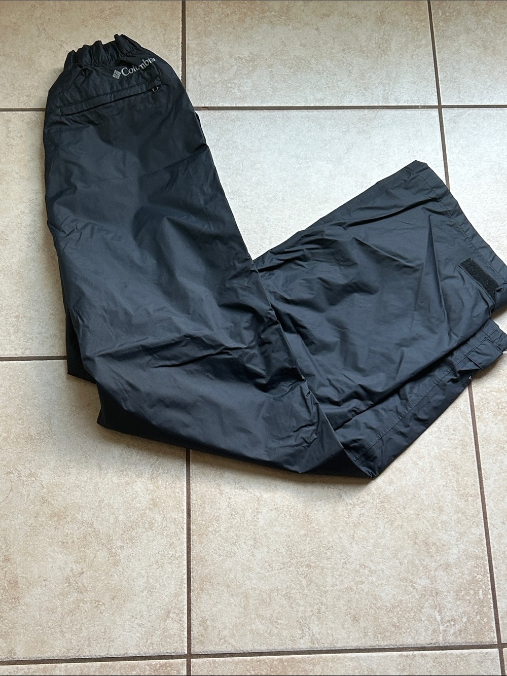Columbia Men's Rebel Roamer II Waterproof Omni-Tech Rain Pants, Black, Size L